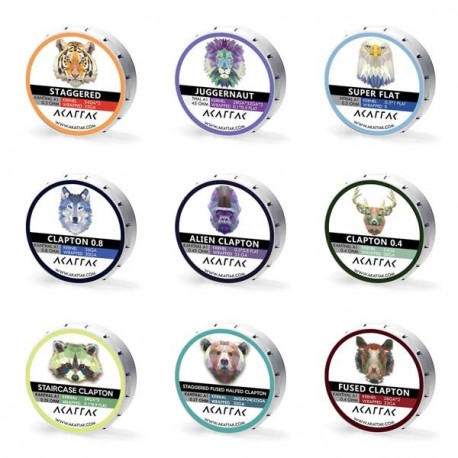 Coils préfabriqués Kit 9 in 1 Kanthal A1 - Akattak