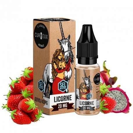 E-liquide Licorne Sels de nicotine - Curieux